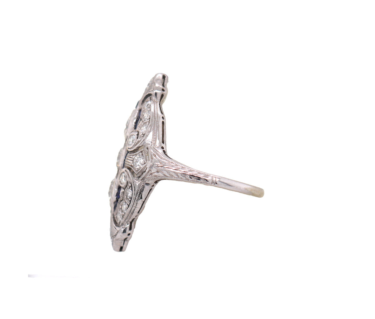 Women's Antique Platinum 1.00ct Diamond Ring