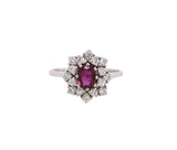Women's 14k Ruby & .50ct Diamond Ring 2.4dwt