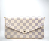 Louis Vuitton Damier Azur Coated Canvas Felicie Pochette