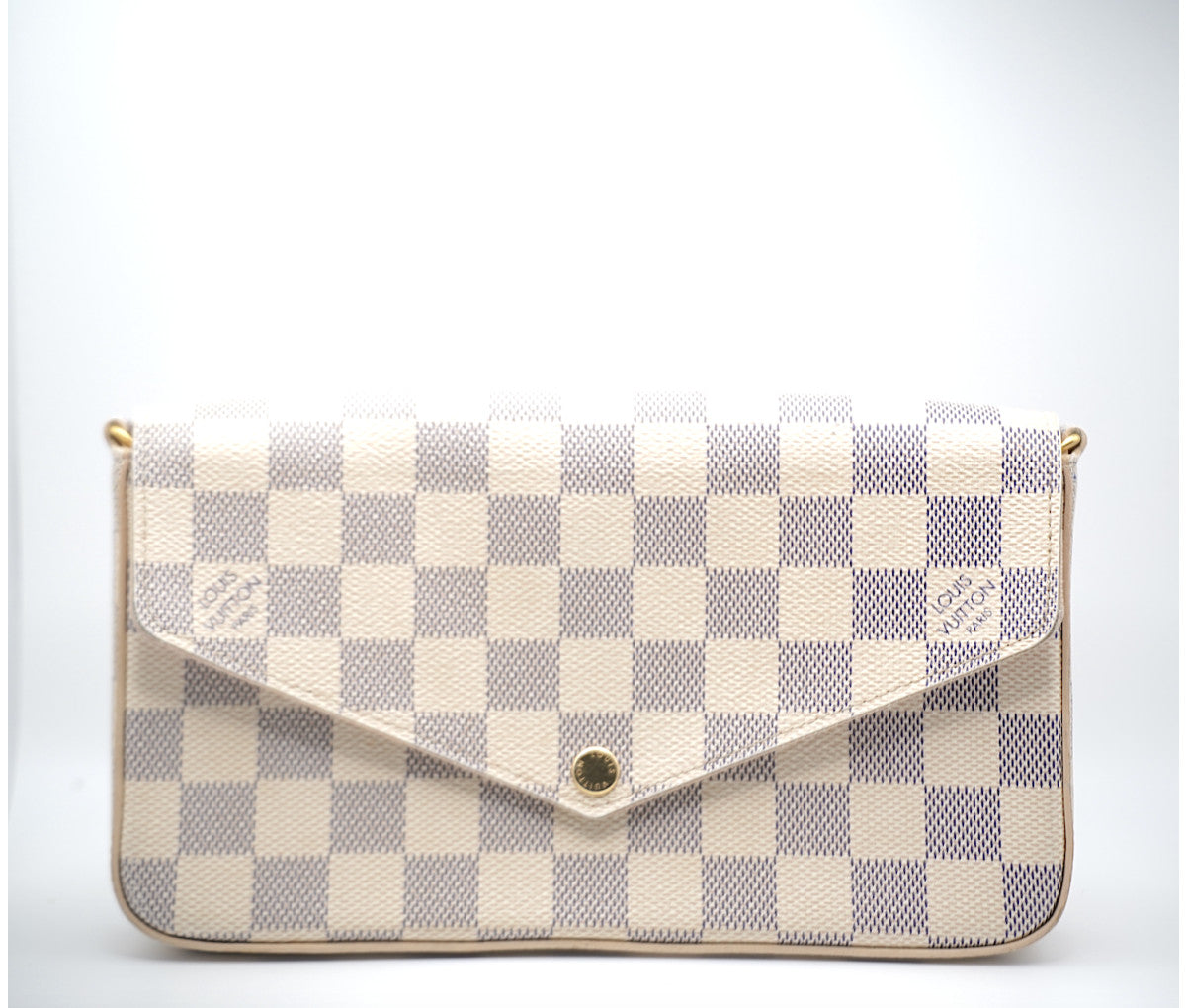 Louis Vuitton Damier Azur Coated Canvas Felicie Pochette