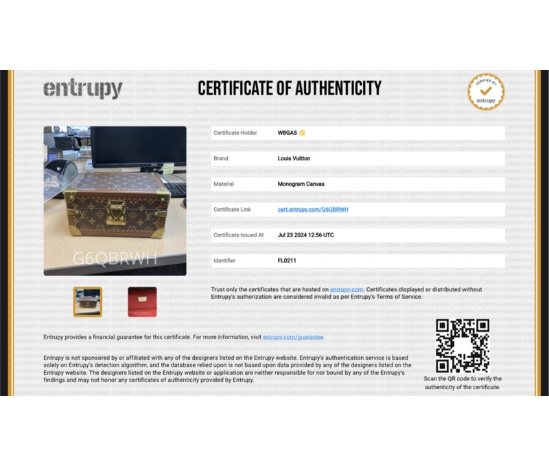 Louis Vuitton Monogram Canvas Coffret Trésor 24
