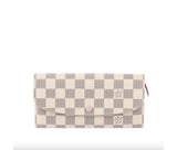 Louis Vuitton Damier Azur Emilie Wallet