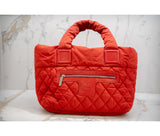 Chanel Red Nylon Large Cocoon Tote
