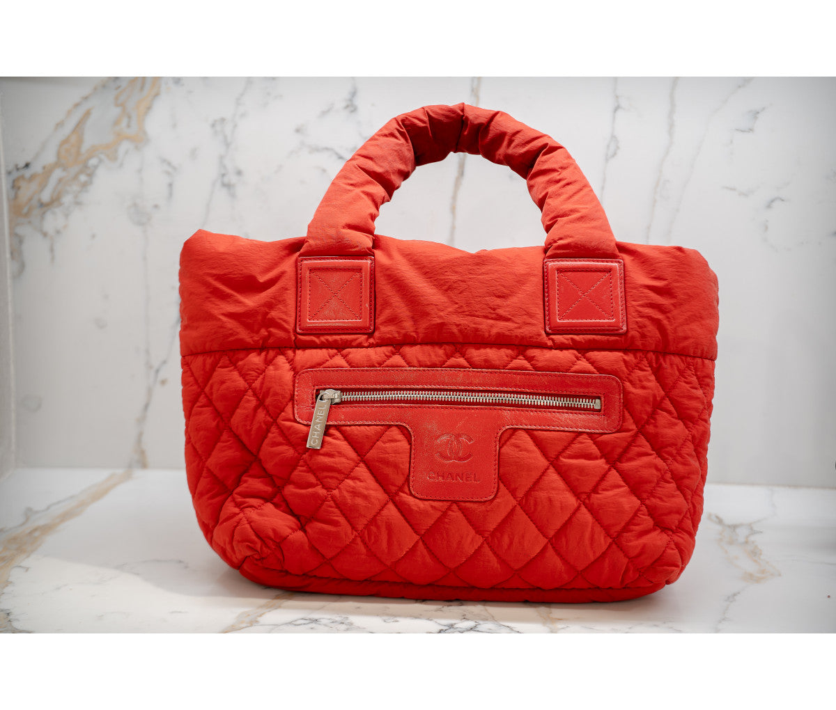 Chanel Red Nylon Large Cocoon Tote