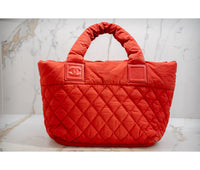 Chanel Red Nylon Large Cocoon Tote