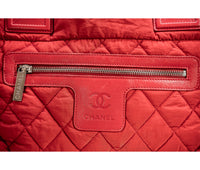 Chanel Red Nylon Large Cocoon Tote
