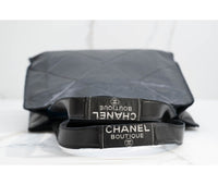 Chanel Vintage Black Quilted Leather Tote