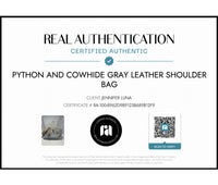 Louis Vuitton Grey Taurillon & Python City Steamer E/W Tote