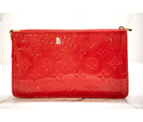 Louis Vuitton Red Vernis Lexington Clutch