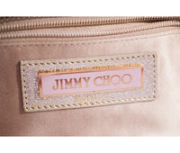 Jimmy Choo Silver Satin Evening Clutch