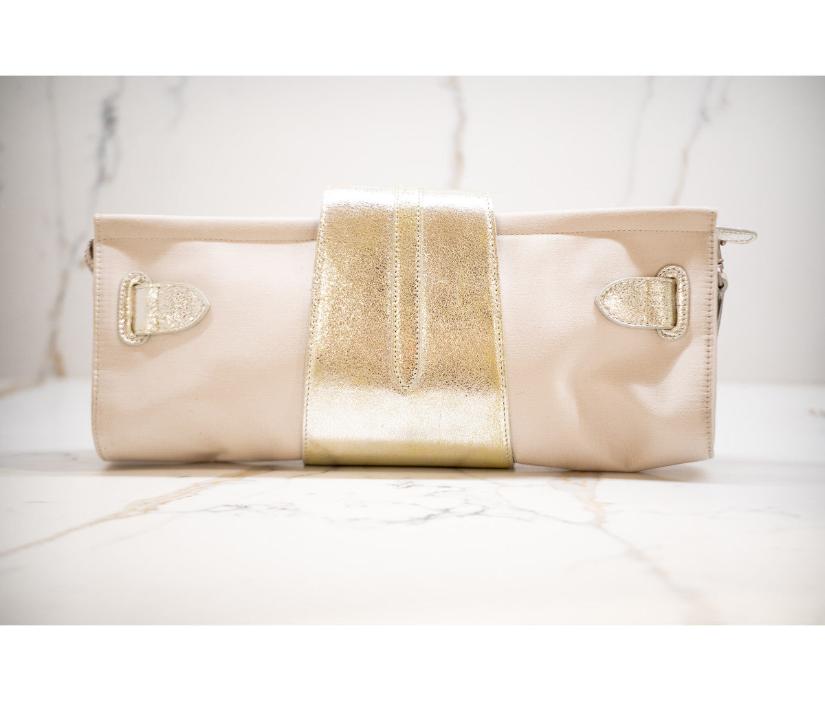 Jimmy Choo Silver Satin Evening Clutch