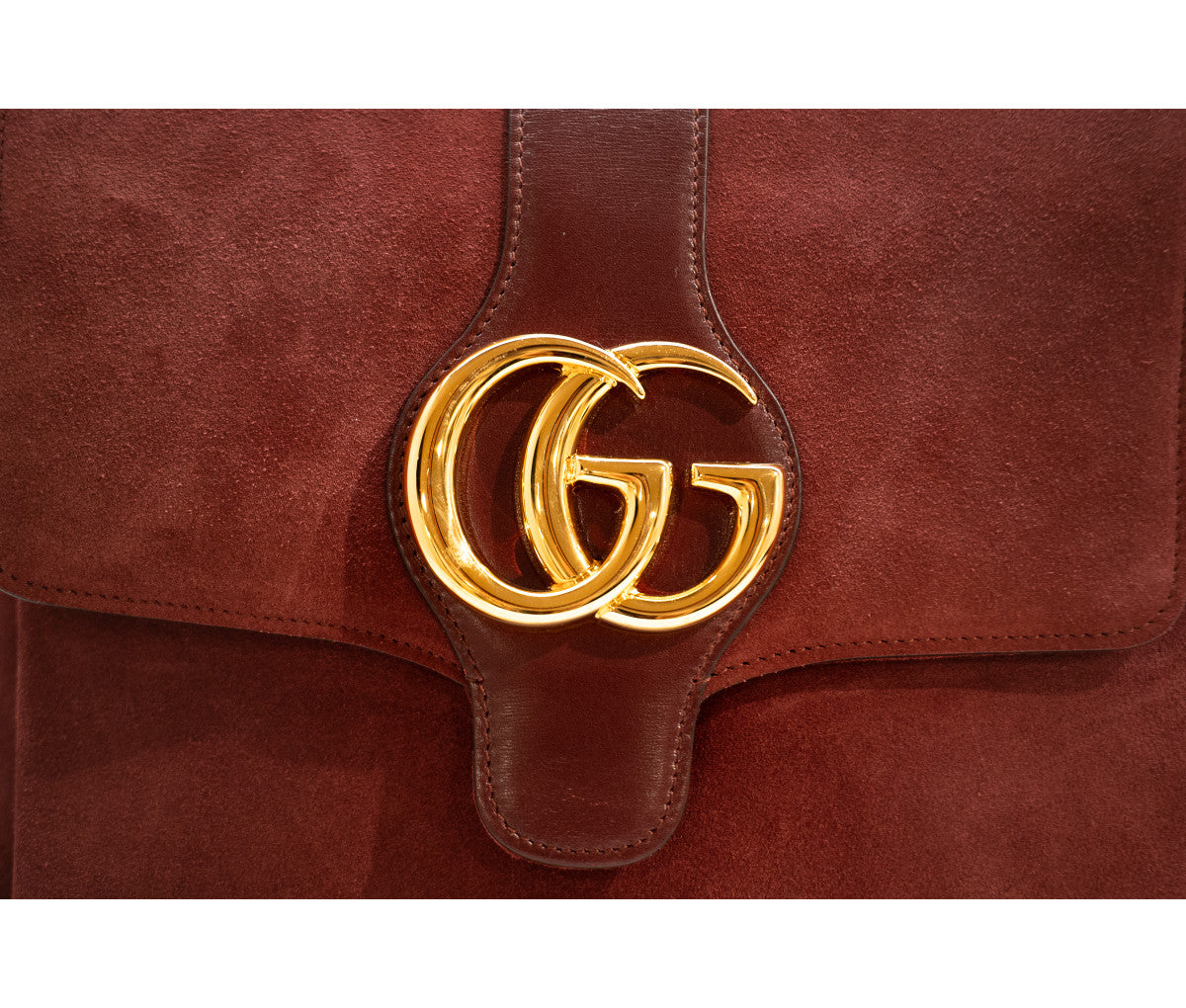 Gucci Medium Burgundy Suede Arli Crossbody