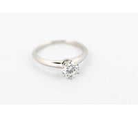 Tiffany & Co Platinum GIA 0.81ct F VVS2 Diamond Engagement Ring