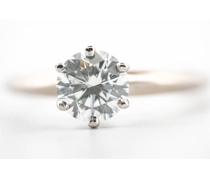 Tiffany & Co Platinum GIA 0.81ct F VVS2 Diamond Engagement Ring