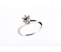 Tiffany & Co Platinum GIA 0.81ct F VVS2 Diamond Engagement Ring