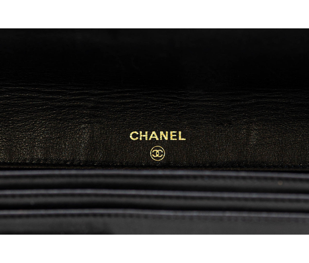 Chanel Black Caviar Leather Timeless Wallet On Chain