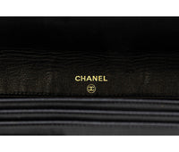 Chanel Black Caviar Leather Timeless Wallet On Chain