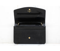 Chanel Black Caviar Leather Timeless Wallet On Chain