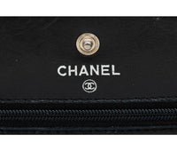 Chanel Black Caviar Leather Timeless Wallet On Chain