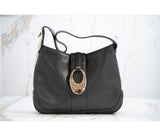 BVLGARI Black Leather Judy Hobo