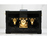 Louis Vuitton Black Vernis Leather Petite Malle Crossody