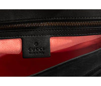 Gucci Black Velvet Small Marmont Shoulder Bag