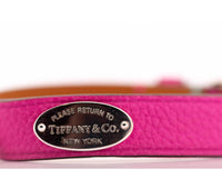 Tiffany & Co. Pink Leather Wrap Bracelet
