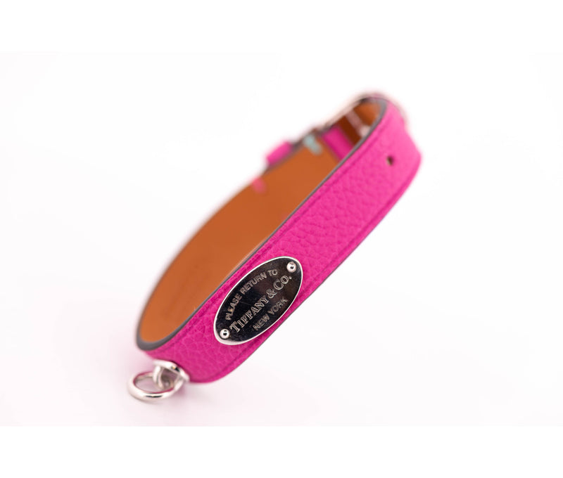 Tiffany & Co. Pink Leather Wrap Bracelet