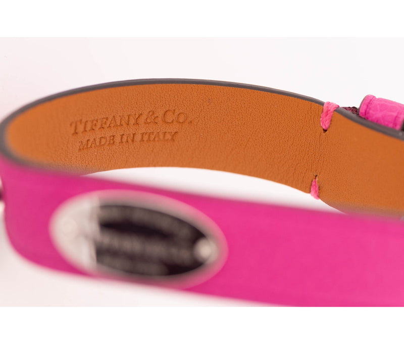 Tiffany & Co. Pink Leather Wrap Bracelet