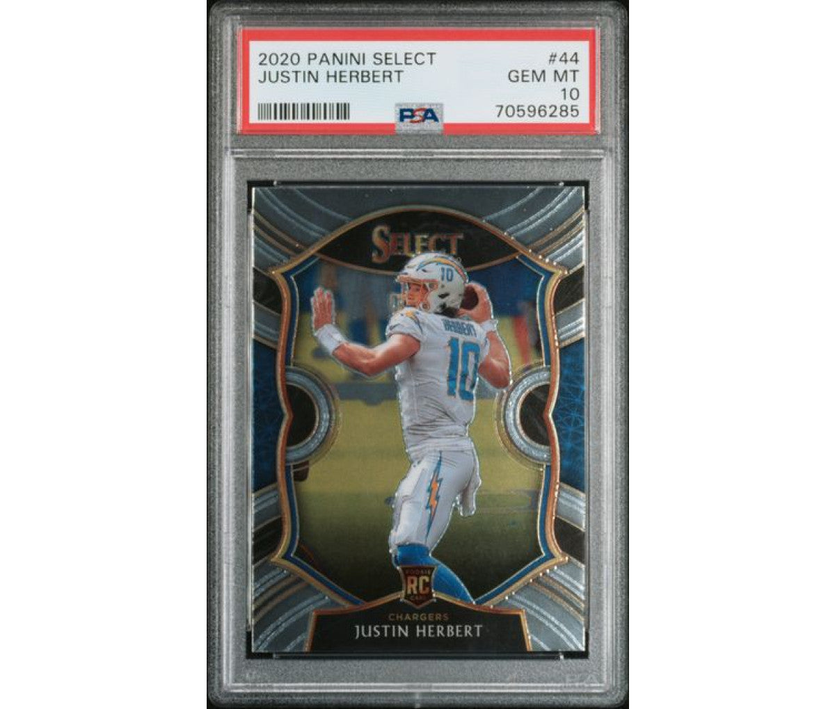 2020 Panini Select Justin Herbet PSA 10