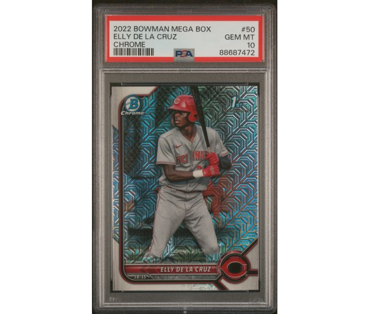 2022 Bowman Mega Box Chrome Elly De La Cruz PSA 10