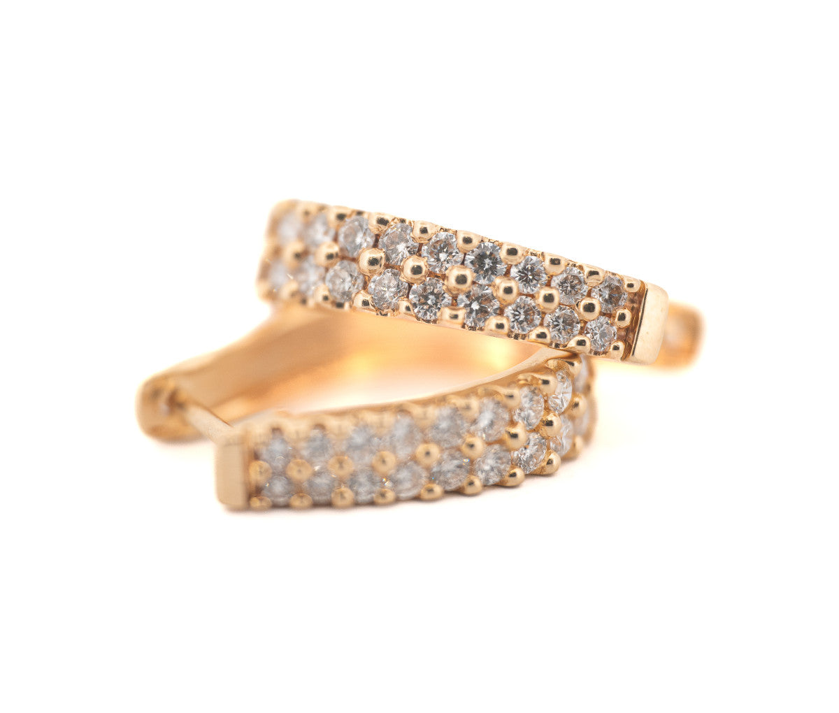 Round 2.3ct CTW 0 0 0 0 GIA Diamond Studs 14K White Gold