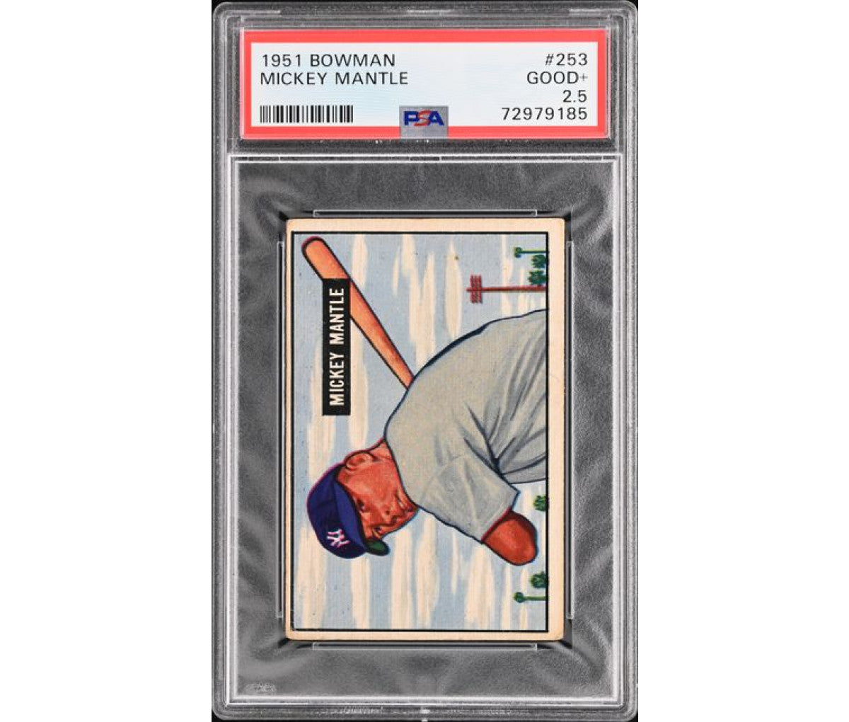 1951 Bowman Mickey Mantle #253 PSA 2.5
