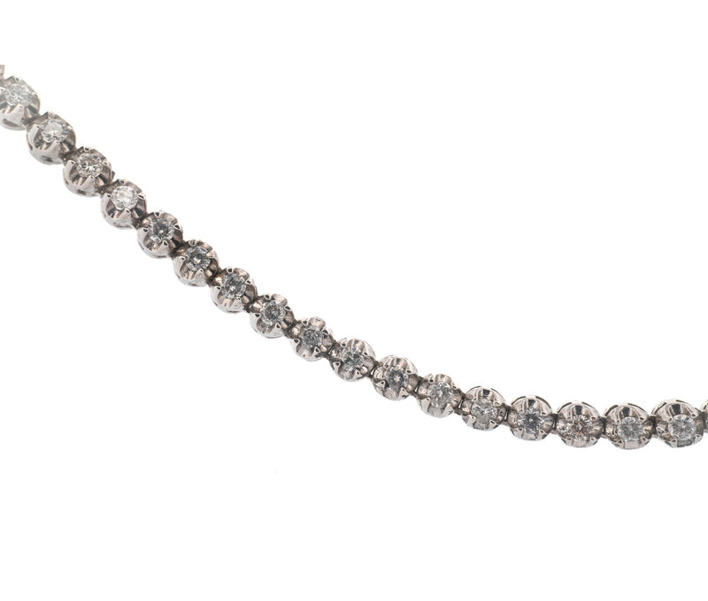 Women's 14K White Gold Diamond Necklace