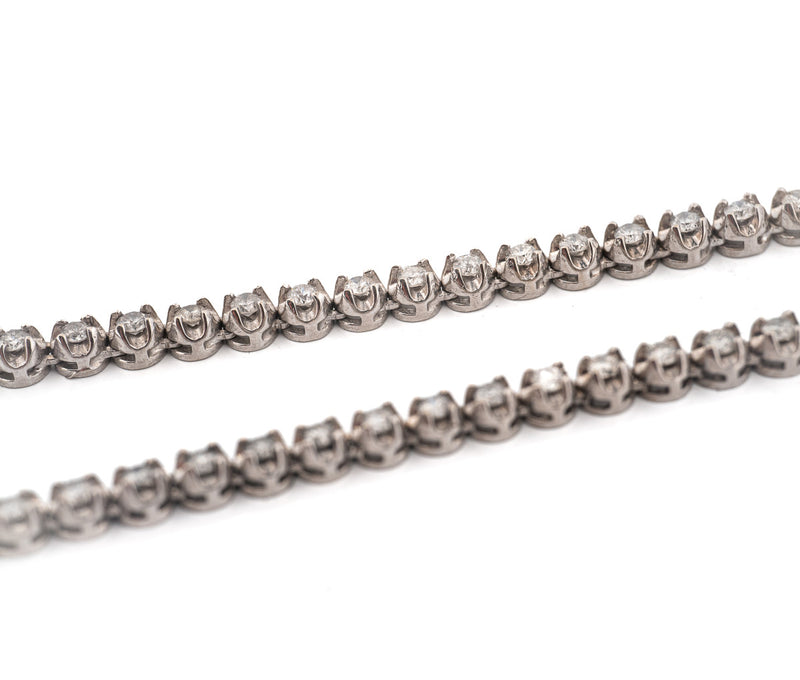 Women's 14K White Gold Diamond Necklace