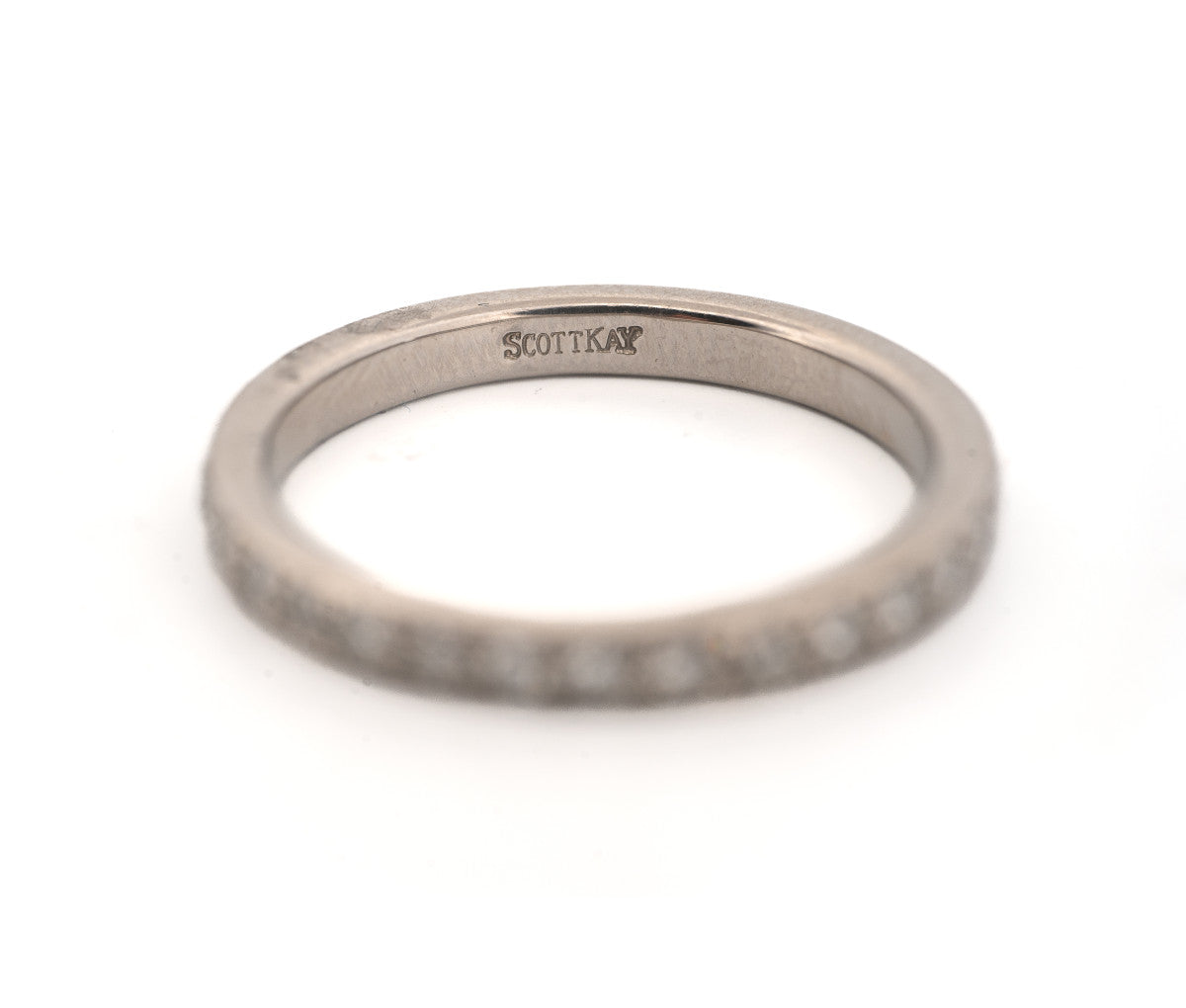 Scott Kay Palladium Eternity Band with .75ct of Diamonds