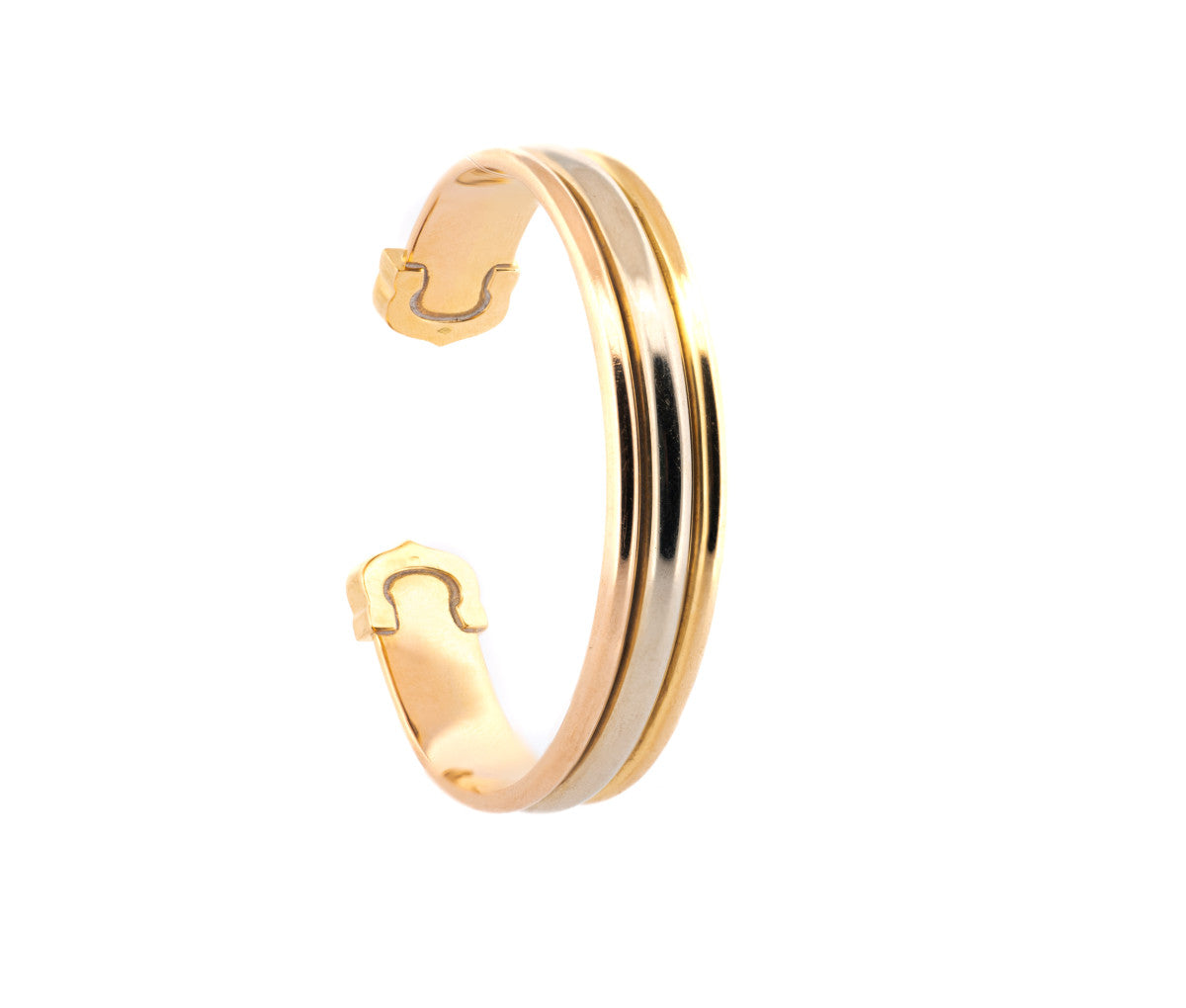 Cartier Tri-Tone Demi-Parure, 'C de Cartier' Diamond Bracelet
