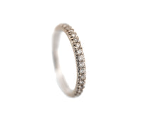 14KWhite Gold Eternity Band with 0.45 Ct