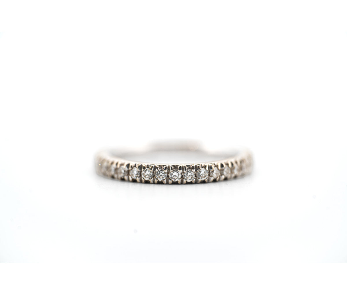 14KWhite Gold Eternity Band with 0.45 Ct