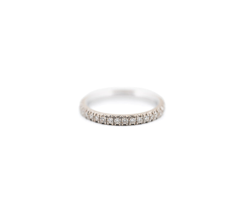14KWhite Gold Eternity Band with 0.45 Ct