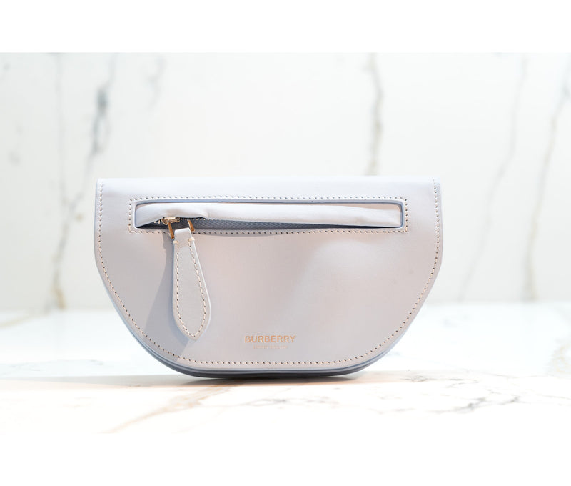 Burberry Blue Leaher Mini Double Olympia Pochette