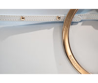Burberry Blue Leaher Mini Double Olympia Pochette