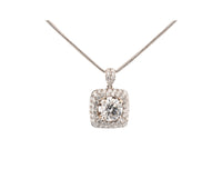 Women's 18K & Platinum Diamond Pendant Necklace
