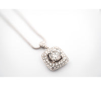 Women's 18K & Platinum Diamond Pendant Necklace