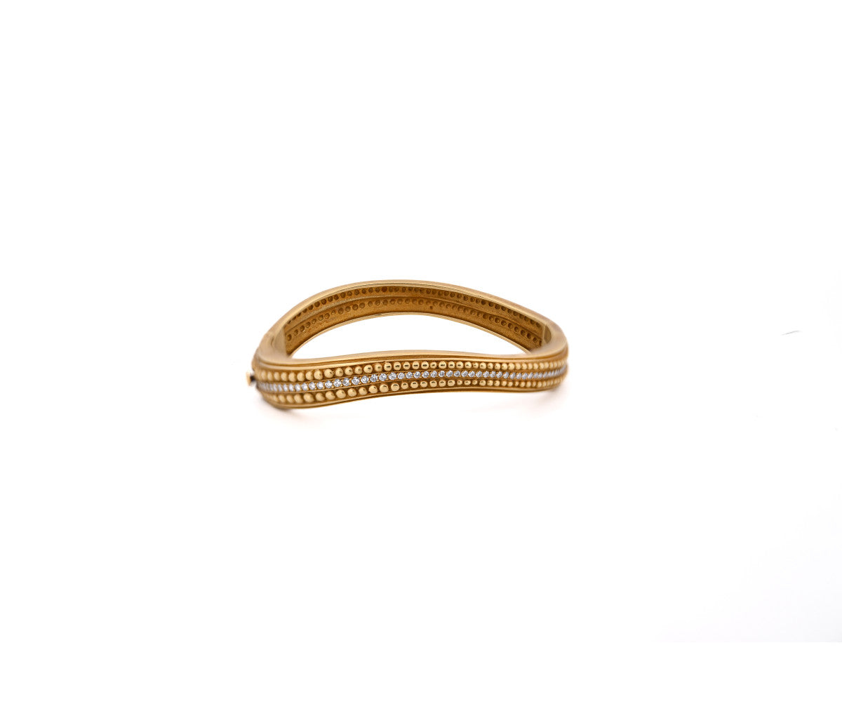 Women's Kieselstein Cord 18K 2.10ct Diamond Bangle Bracelet