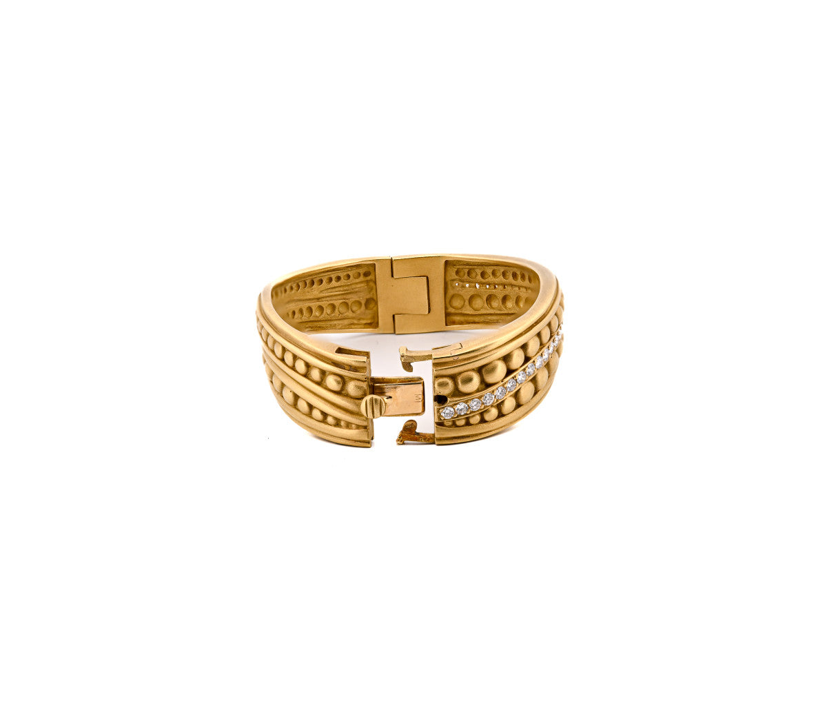 Women's Kieselstein Cord 18K 1.85ct Diamond Bangle Bracelet