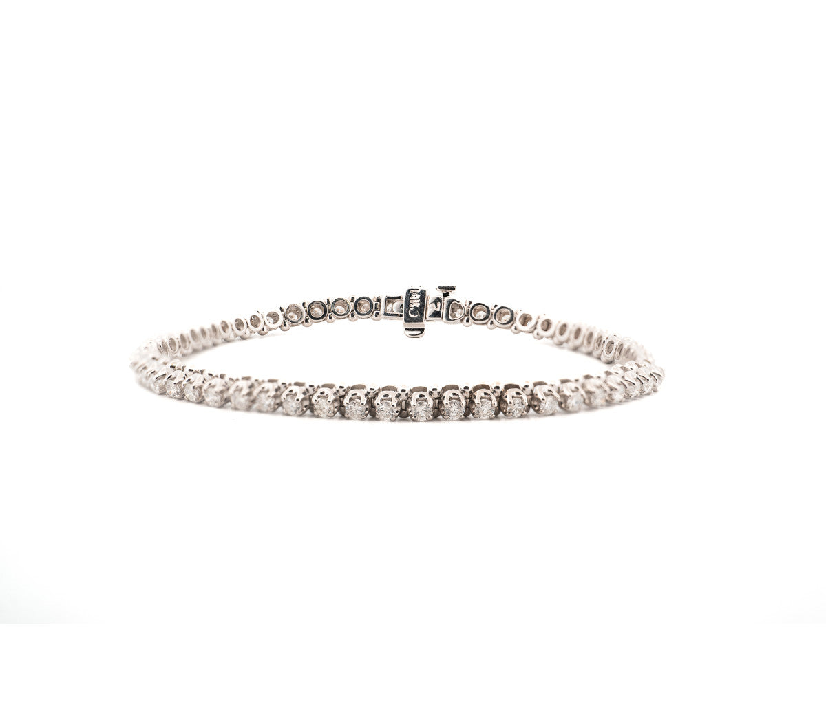 14K White Gold 1.85ct Diamond Bracelet