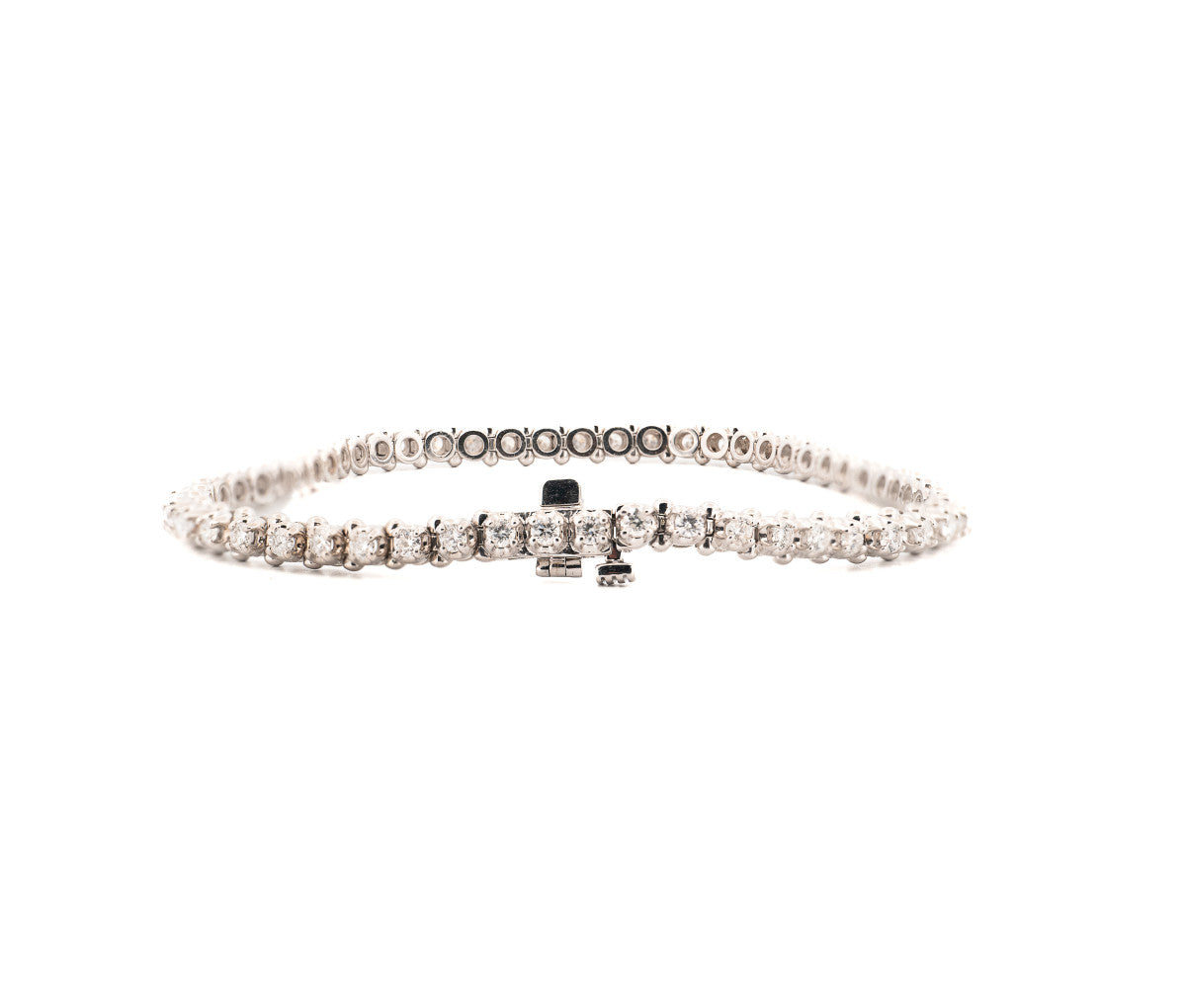 14K White Gold 1.85ct Diamond Bracelet