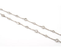Platinum Diamonds By The Yard 8.89ct Necklace