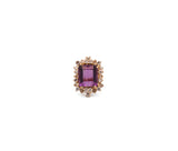 Gemstone 14K 12.35ct CTW Emerald Amethysts